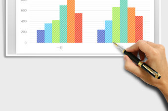 2022糖果紙系列圖表柱形圖免費下載