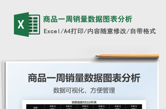 2022商品一周銷量數(shù)據(jù)圖表分析免費(fèi)下載