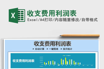 2021收支費用利潤表免費下載