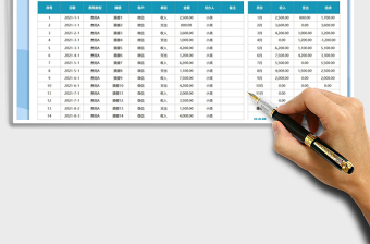 2021收支费用利润表免费下载