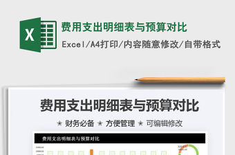 2021費(fèi)用支出明細(xì)表與預(yù)算對比免費(fèi)下載