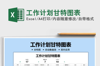 2021工作計劃甘特圖表免費下載