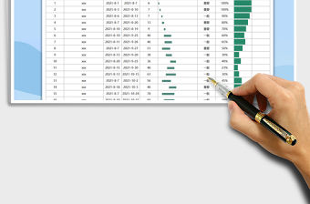 2021工作計劃甘特圖表免費下載