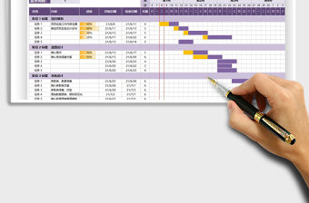 2021項目進度甘特圖免費下載