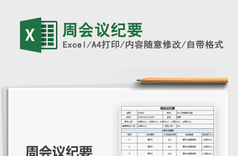 2021周會議紀(jì)要免費下載