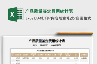 2021產(chǎn)品質(zhì)量鑒定費(fèi)用統(tǒng)計(jì)表免費(fèi)下載