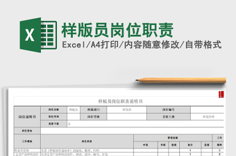 2022樣版員崗位職責免費下載