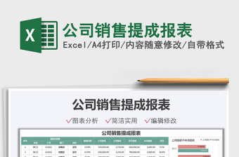 2021公司銷售提成報(bào)表免費(fèi)下載