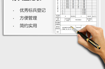 2022优秀学生标兵登记表免费下载