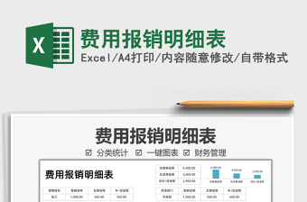 2021費(fèi)用報(bào)銷(xiāo)明細(xì)表免費(fèi)下載