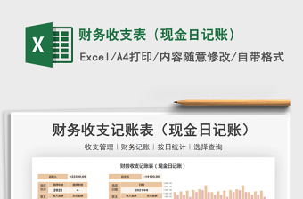 2022財(cái)務(wù)收支表日記賬（公式自動(dòng)計(jì)算方便查詢）