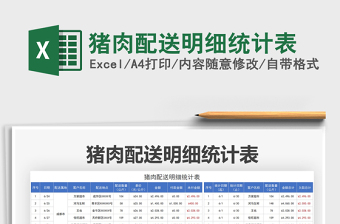 2021豬肉配送明細(xì)統(tǒng)計(jì)表免費(fèi)下載