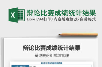 2021辯論比賽成績統計結果免費下載