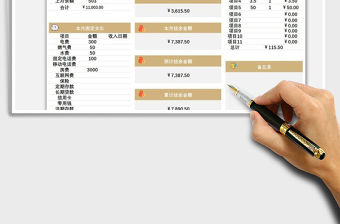 個(gè)人月度收支理財(cái)統(tǒng)計(jì)表免費(fèi)下載