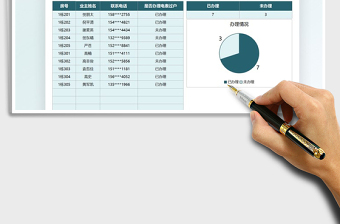 2021物业管理电表过户人数统计表免费下载