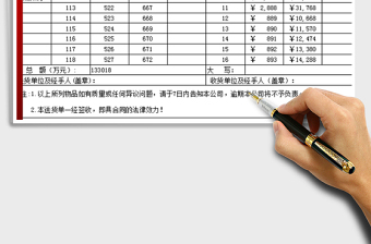 2022送货明细报表免费下载