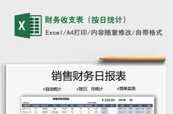 2022財務(wù)收支表（按日統(tǒng)計）免費(fèi)下載