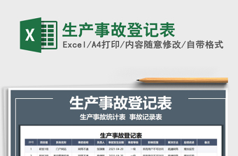 2022生產(chǎn)事故登記表免費(fèi)下載