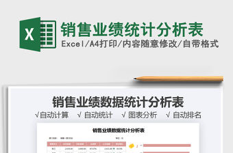 2022銷售業績統計分析表免費下載