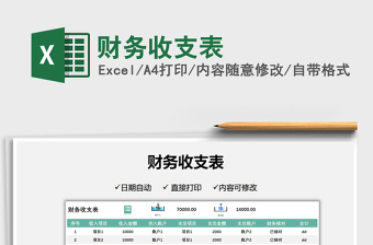 2022財務收支表免費下載