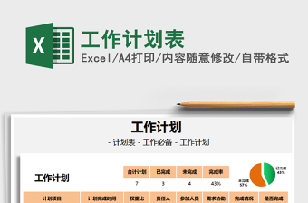2022工作計(jì)劃表免費(fèi)下載