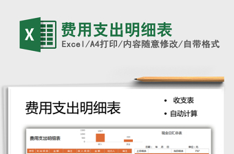 2021費用支出明細(xì)表免費下載