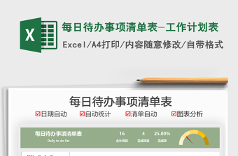 2021每日待辦事項(xiàng)清單表-工作計(jì)劃表免費(fèi)下載