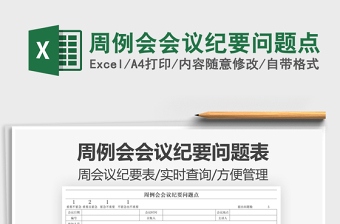 2021周例會(huì)會(huì)議紀(jì)要問(wèn)題點(diǎn)免費(fèi)下載