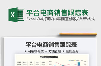 2021平臺電商銷售跟蹤表免費下載