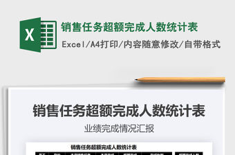 2021銷售任務(wù)超額完成人數(shù)統(tǒng)計(jì)表免費(fèi)下載