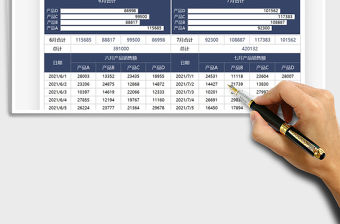 2021產品銷售數據對比分析表免費下載