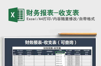 2022財務報表-收支表免費下載
