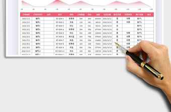 訂單收入記賬報-月統(tǒng)計免費(fèi)下載