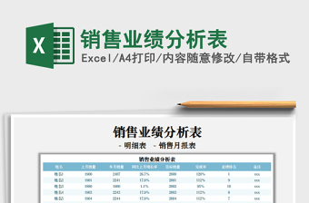 2021銷售業(yè)績分析表免費下載