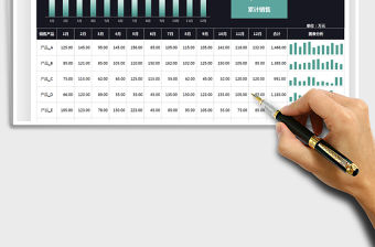 2021銷售統計表-可視化圖表免費下載