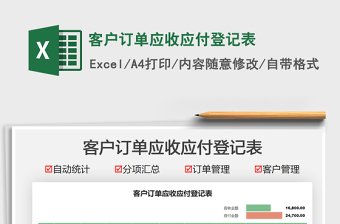2022客戶訂單應(yīng)收應(yīng)付登記表免費(fèi)下載