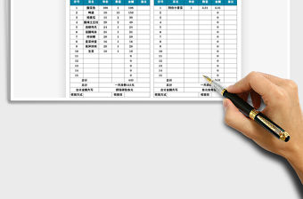 2022飯店點菜單模板免費下載