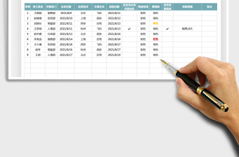 2021员工去向统计表免费下载