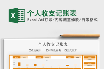 2021個(gè)人收支記賬表免費(fèi)下載