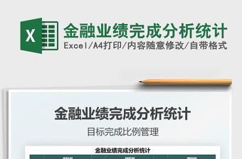2022金融業(yè)績完成分析統計免費下載