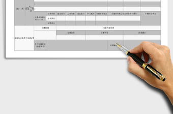 2022试用期员工考核表Excel表免费下载