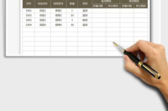 2021退換貨統(tǒng)計表免費下載