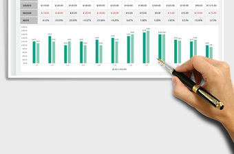2021水電費統計管理-自動匯總圖表免費下載