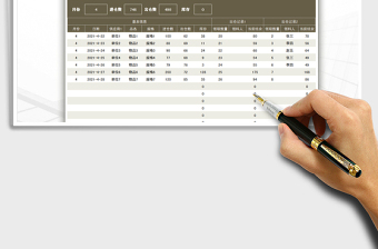 2022倉庫出入庫表（自動統(tǒng)計(jì)）免費(fèi)下載