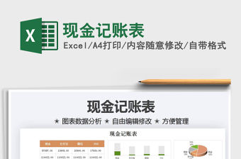 2021現(xiàn)金記賬表免費下載