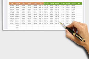 2021現(xiàn)金記賬表免費(fèi)下載