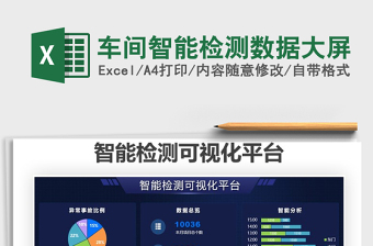 2021車間智能檢測數據大屏免費下載