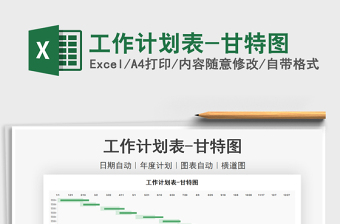2021工作計劃表-甘特圖免費下載