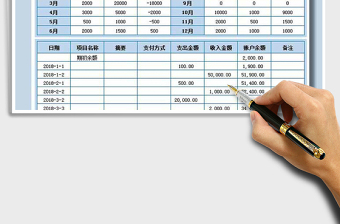 2022收支表免费下载