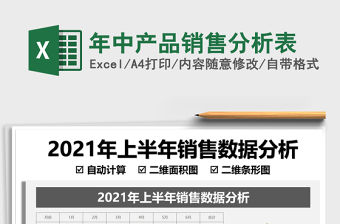 2022年中產品銷售分析表免費下載